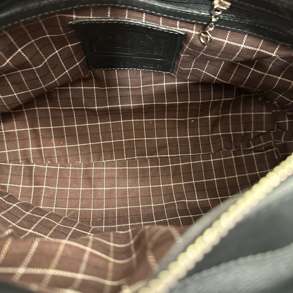 Vintage Coach Black Bleecker Tweed Satchel Style Number 6126 circa 1999 - Picture 9 of 9
